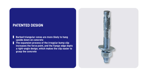 <span class=keywords><strong>Ancre</strong></span> à coin en acier au carbone de haute résistance certifiée ETA pour le développement <span class=keywords><strong>immobilier</strong></span> - Product Image 6