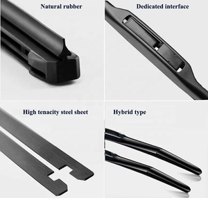 Essuie-glaces Kction, lames d'essuie-glaces universelles pour pare-brise automobile, lame d'essuie-glaces hybride 18, hybride à trois étages, autres accessoires extérieurs - Product Image 5