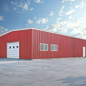 Meilleure vente de bâtiment de conception moderne Chine Prix bon marché Structure d'atelier en acier à montage rapide Garages préfabriqués industriels légers - Product Image 1