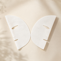 Masque facial en tissu non tissé Y287 en fibres de Tencel super douces, protéines de fromage, cellulose et soie cupro pour soins de la peau
