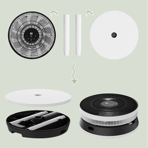 2026年式 折りたたみ式 高さ調節可能 床置き型 振動式スタンドファン リモコン付き - Product Image 5