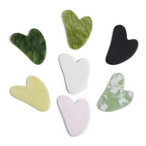 Forma De Corazón Verde Blanco Negro Jade <span class=keywords><strong>Guasha</strong></span> - Product Image 2