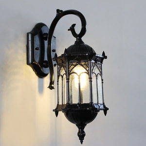 Outdoor Wall Mount Brass <b>Lantern</b> Light LED 3500K Warm White <b>Solar</b> <b>Powered</b> 10-Year Warranty Waterproof Tempered Glass Diffuser - Product Image 2