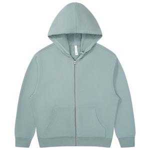Custom Logo <b>Hoodie</b> Plain <b>Zip</b>-<b>Up</b> Fleece Jacket <b>Men</b> Women Casual Outerwear - Product Image 1