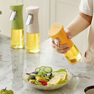 Kitchen Household Glass Cooking Olive Oil Mist Sprayer 240ml Mister Bottle Liquid Dispenser for Cooking With Spray - Product Image 3