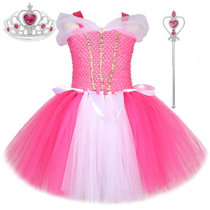 Productos Populares 2026, Vestido de Princesa Aurora para Niñas, Disfraz Infantil para Fiestas de Cumpleaños y Actuaciones - Product Image 3