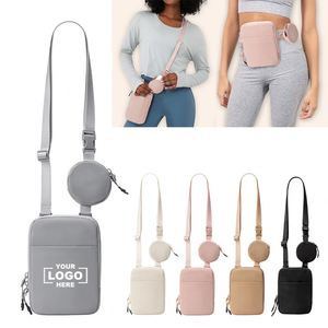 Riñonera Deportiva Casual de Nailon Personalizada para Exteriores, Bolsa Impermeable con Cremallera para Teléfono Móvil, Bandolera Cruzada - Product Image 1