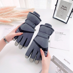 Gants de ski d'hiver pour hommes, doublure en coton épais, écran tactile, pour le ski, le cyclisme et les déplacements - Product Image 2