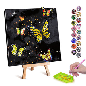<span class=keywords><strong>Peinture</strong></span> diamantée ronde complète 30*40, mosaïque DIY faite à la main, autocollant point de croix, modèle sans cadre - Product Image 3