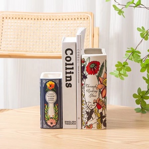 Yuyang NNordic Luxury Cute Book Shape <b>Vases</b> Custom Office Living Room Home Decor <b>Ceramic</b> Book <b>Vase</b> for Flowers - Product Image 6