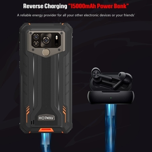Téléphone robuste <span class=keywords><strong>HOTWAV</strong></span> <span class=keywords><strong>W10</strong></span> 4 Go + 32 Go IP68/IP69K Étanche Batterie 15000 mAh Android 12 Smartphone - Product Image 6
