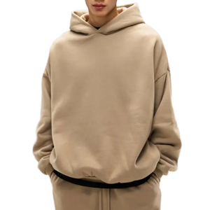 Boxy Fit Hoodie Oversized Cotton Heavyweight Pullover Unisex Custom Logo Hoodies Hombres Mujeres Streetwear Bulk Fabricante OEM - Product Image 1