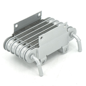 Voiture de course universelle en aluminium Moto <span class=keywords><strong>Diesel</strong></span> Petits moteurs <span class=keywords><strong>Refroidisseur</strong></span> de mazout 8mm Argent - Product Image 3
