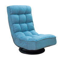 Chaise de jeu pivotante pour sol dur, rotation à 360 degrés, inclinable, avec support lombaire, coussin en mousse, fonctionnement manuel, pour la maison