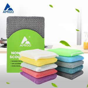 Éponge à vaisselle Amigo non-abrasive, épaisse, double face, pour le nettoyage des casseroles et des poêles - Product Image 1