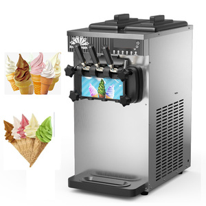 Macchina per Gelato <span class=keywords><strong>Soft</strong></span> a Tre Gusti da Tavolo, Piccola e Compatta - Product Image 1