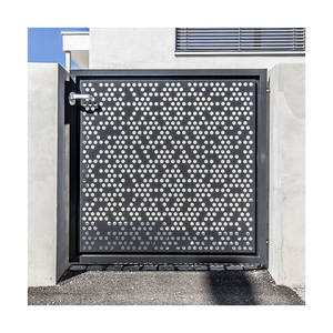 Chính cổng Thiết kế laser cắt bột vườn hàng rào cổng tùy chỉnh nhà vườn nhôm tráng kim loại nhôm corten thép không tráng - Product Image 2