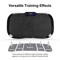 Plateforme vibrante Vibro Shaper pour entraînement corporel, machine électrique portable pour usage domestique, cadre en fer, moteur 200W, capacité de charge 150kg, 180