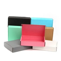 Boîte d'expédition en carton ondulé recyclable, pliable, de qualité alimentaire, avec laminage brillant, logo personnalisé imprimé, vente en gros