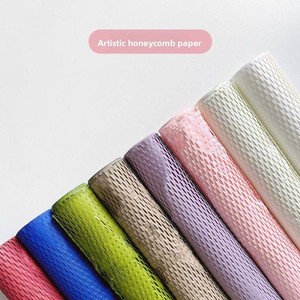 กระดาษรังผึ้งแบบตาข่าย เป็นมิตรกับสิ่งแวดล้อม รีไซเคิลได้ กระดาษอาร์ตสีพื้น สำหรับ<span class=keywords><strong>ห่อ</strong></span>ดอกไม้ ช่อดอกไม้ บรรจุภัณฑ์ดอกไม้ DIY วัสดุบุ - Product Image 1