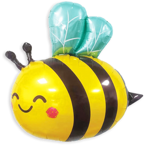 Palloncino a forma di ape Party Love Bee da 78 cm in lamina metallica, decorazioni per feste a tema cartoni animati per compleanno di bambini - Product Image 3