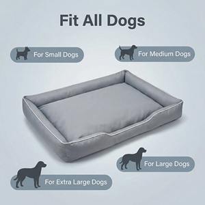 <span class=keywords><strong>Cama</strong></span> para Perro Plegable de Tela Oxford Transpirable, Cómoda, Portátil, Resistente a Desgarros, Relleno de Poliéster, No Desmontable, Fácil de Limpiar - Product Image 5