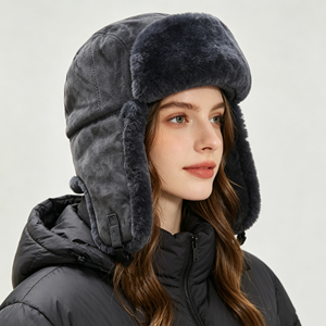 Sombrero Ruso Soviético de Piel de Oveja, <span class=keywords><strong>Ushanka</strong></span>, para Hombre, para Clima Frío de Invierno, Venta al Por Mayor Directo de Fábrica - Product Image 6