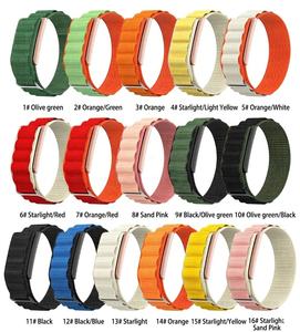 Nouvelle Arrivée en Gros : Bracelet de Remplacement en Nylon pour Amazfit Helio Sport, Réglable, Boucle Auto-agrippante 24mm, 16 Couleurs - Product Image 6