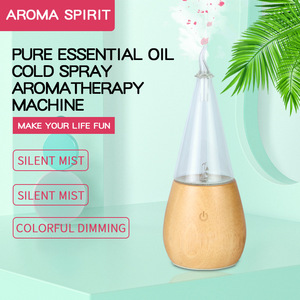 Hot-selling 50ml Wood Grains <b>USB</b> Essential Oil Diffuser Ultrasonic Waterless Humidifier Humidistat <b>Controlled</b> 36dB Noise Aroma - Product Image 5