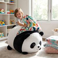Bolsa de Almacenamiento Decorativa para Peluches, Funda para Silla Tipo Puff, Organizador de Juguetes Extra Grande, Asiento para Niños