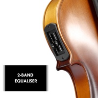 Wholesale Good Quality Wood Beginner Solid Student Spruce Electric Violin Starter Kit with Black Case Bow Rosin Shoulder Rest