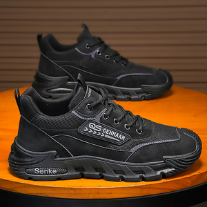 Zapatos Casuales de Malla Transpirable para Hombre, con Cordones, Estilo Retro, Antideslizantes, para Caminar en Todas las Estaciones - Product Image 4