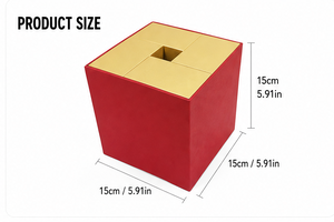 Caja de Calendario de Adviento Navideño con Diseño de Cubo Único, Caja Misteriosa Vacía de Cartón Rígido para Regalos Sorpresa de Lujo al por Mayor - Product Image 4