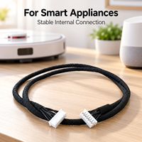 Câble électrique personnalisé MX1.25 à double extrémité, gaine en PVC ignifuge en cuivre étamé, 300V, pour JST Molex