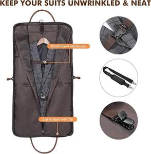 Free Sample Personalized Custom Garment Bag Travel Dust <b>Cover</b> Foldable Dress <b>Clothes</b> Full Zipper Washable Suit <b>Cover</b> - Product Image 5