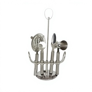 Classic Stainless Steel Eco-Friendly Bar Tools Set Professional <b>Cocktail</b> <b>Making</b> <b>Kit</b> Home Bars Restaurants Hotels Catering Mayur - Product Image 1