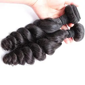 Top grade peruvian hair loose wave,high quality natural wavy peruvian 100% human hair bundles