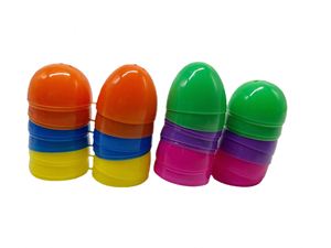 Faveurs de fête de Pâques, jouets, œufs de différentes tailles, motifs personnalisés, œufs en plastique colorés OEM - Product Image 5