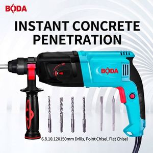 <span class=keywords><strong>Marteau</strong></span> perforateur rotatif SDS Plus BODA H9-26R 850W 26mm, 3 fonctions (perforation, <span class=keywords><strong>marteau</strong></span>, burin), 3.5J d'impact, outil électrique pour béton - Product Image 1
