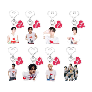 Porte-clés photo numérique créatif en acrylique, éco-responsable, groupe d'idoles KPOP ROMANCE UNTOLD <span class=keywords><strong>NIKI</strong></span> JAKE JAY - Product Image 1