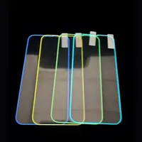 Protecteur d'écran en verre trempé lumineux anti-chute fluorescent pour iPhone 15 14 12 13 7 8 Plus 2023 protecteur d'écran