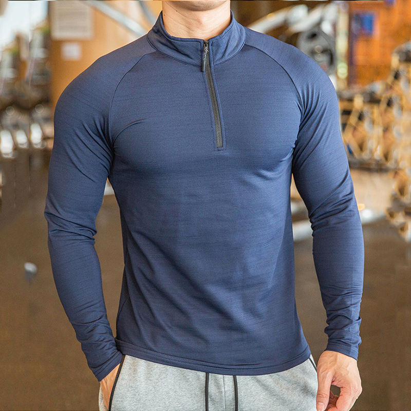 Men's 2-Piece Compression Workout Set - Long Sleeve Shirt & Pants, Quick-Dry, Moisture-Wicking, White Large - View #4