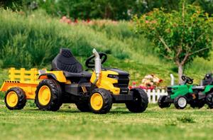 <span class=keywords><strong>Trattore</strong></span> Elettrico 12V per Bambini con Rimorchio, Auto <span class=keywords><strong>Giocattolo</strong></span> Telecomandata 2.4G per Bambini 3-8 Anni - Product Image 6