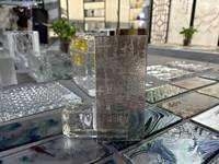 Panneau de verre coloré stéréoscopique imperméable, verre décoratif imperméable pour hôtel, villa, hall, usine