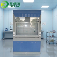 Hotte à fumées chimiques SCEELAB moderne entièrement en acier, anti-corrosion, pour écoles, hôpitaux et laboratoires de recherche