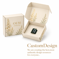 Caja de Embalaje Cosmético Vacía de Cartón Reciclable Impresa Personalizada al por Mayor, Caja de Regalo Rígida con Logotipo Personalizado, Etiqueta Privada para Cuidado de la Piel