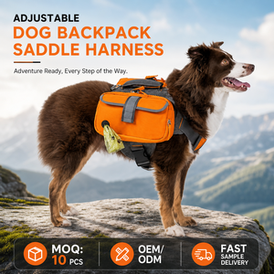 Mochila Arnés Transpirable Oxford <span class=keywords><strong>para</strong></span> Perro con Chaleco Reflectante Ajustable, Bolsillos Laterales, <span class=keywords><strong>para</strong></span> <span class=keywords><strong>Perros</strong></span> Grandes, Viajes y Senderismo con Hebilla - Product Image 1