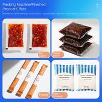 Machine d'emballage automatique pneumatique JIDE pour sachets de ketchup, pulpe de fruits et confiture, précision 1 ml, puissance 450 W, facile à utiliser