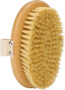 Brosse corporelle à logo personnalisé pour le brossage à sec, en poils naturels, exfoliante pour la peau sèche, pour un drainage lymphatique impeccable - Product Image 2