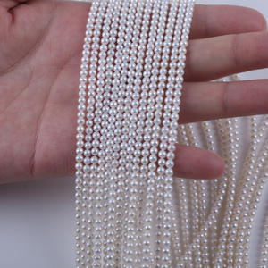 Perlas de Agua Dulce Naturales de Alta Calidad de 3.5-4mm, Cuentas Semiterminadas para Bisutería DIY, Perlas en Forma de Patata al por Mayor - Product Image 4